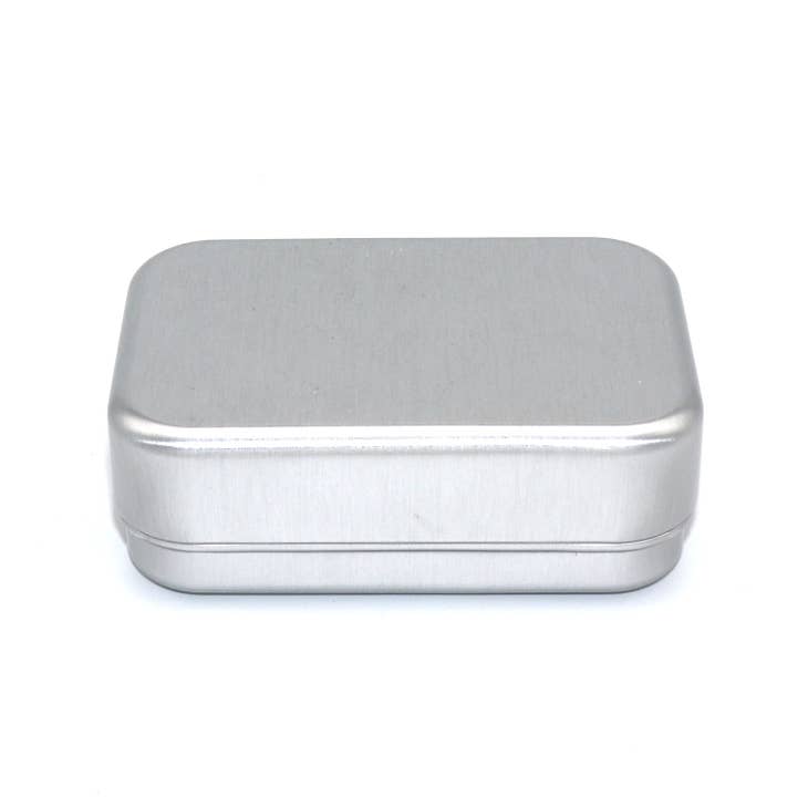3-Piece Aluminum Travel Soap Case, shown closed.