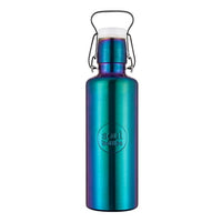Soulbottles Utopia Stainless Steel Water Bottle - 20 ounce. Rainbow Colored and Plastic Free!