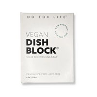 No Tox Life Vegan Dish Block Solid Dish Washing Soap In Eco Friendly Cardboard Box.