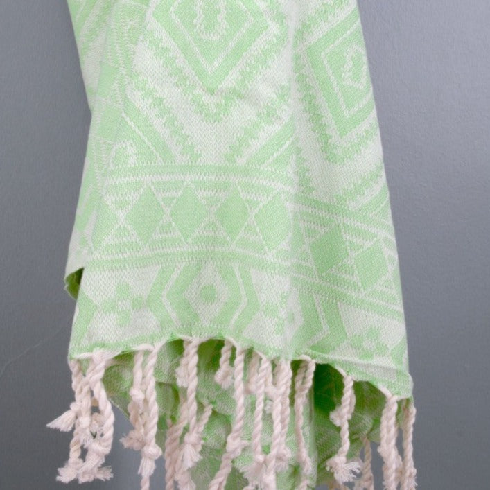 Turkish Towel Store 100% Turkish Cotton Towels In Green Color.