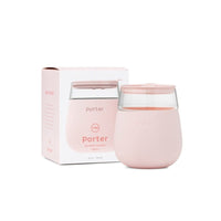 W&P Porter Glass In Blush Color With Cardboard Box Packaging.