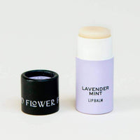 Good Flower Farm Lip Balm In Lavender Mint With 100% Biodegradable Cardboard Tube.