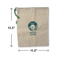 Manatee Produce And Bulk Shopping Bag. Shown with 13.5 inch by 11.5 inch Dimensions.