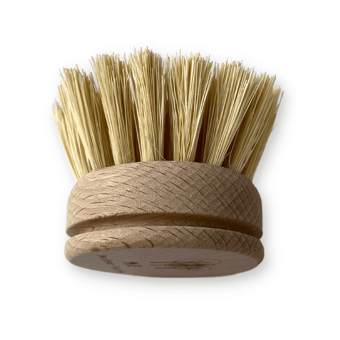 ME Mother Earth Sisal Kitchen Brush - Refill Head Only. Side View, Shown On White Background.